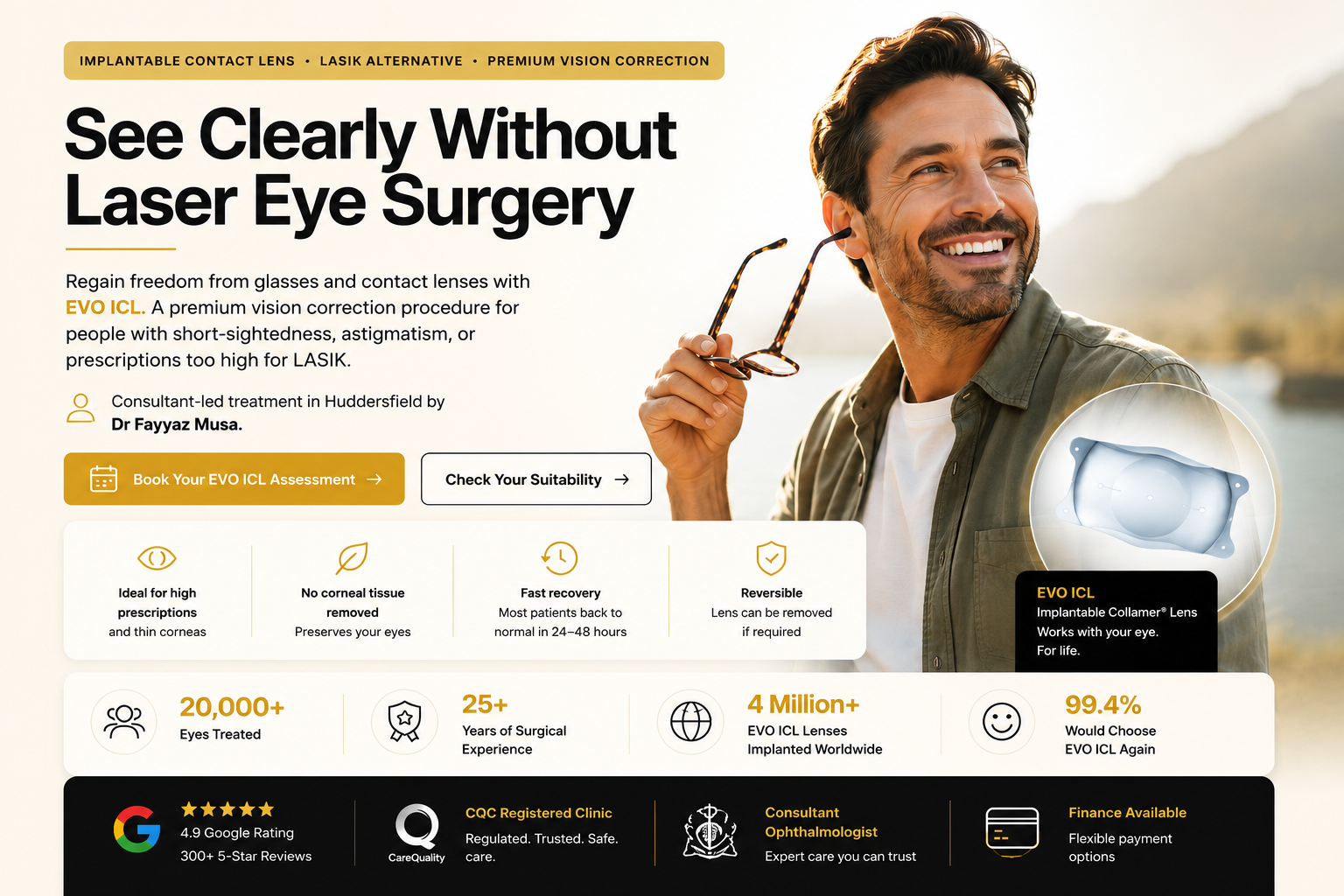 EVO ICL vision correction at The Eye Doctor Clinic